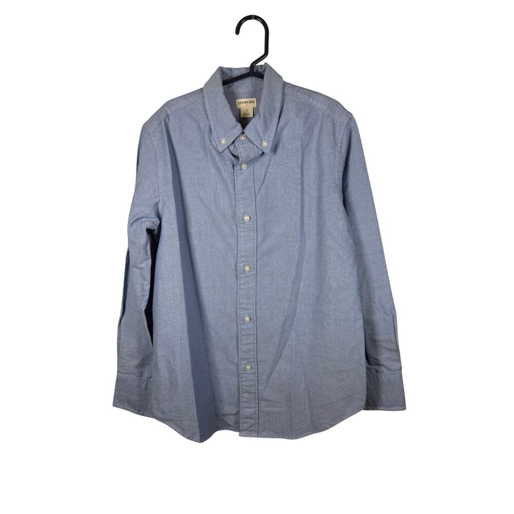Crewcuts Dress Shirt Boys 8 Blue Long Sleeve Button Down		HK850
